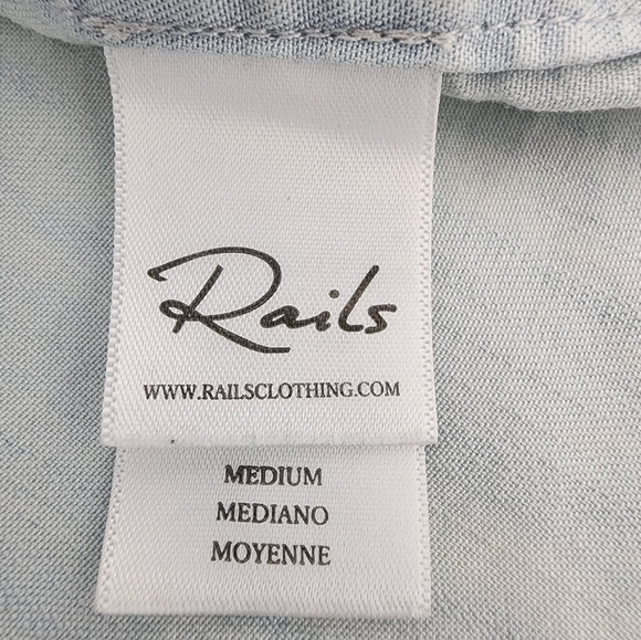 NWT‎ Rails Blue Boho Coastal Cowgirl Top Size M - Picture 5 of 11